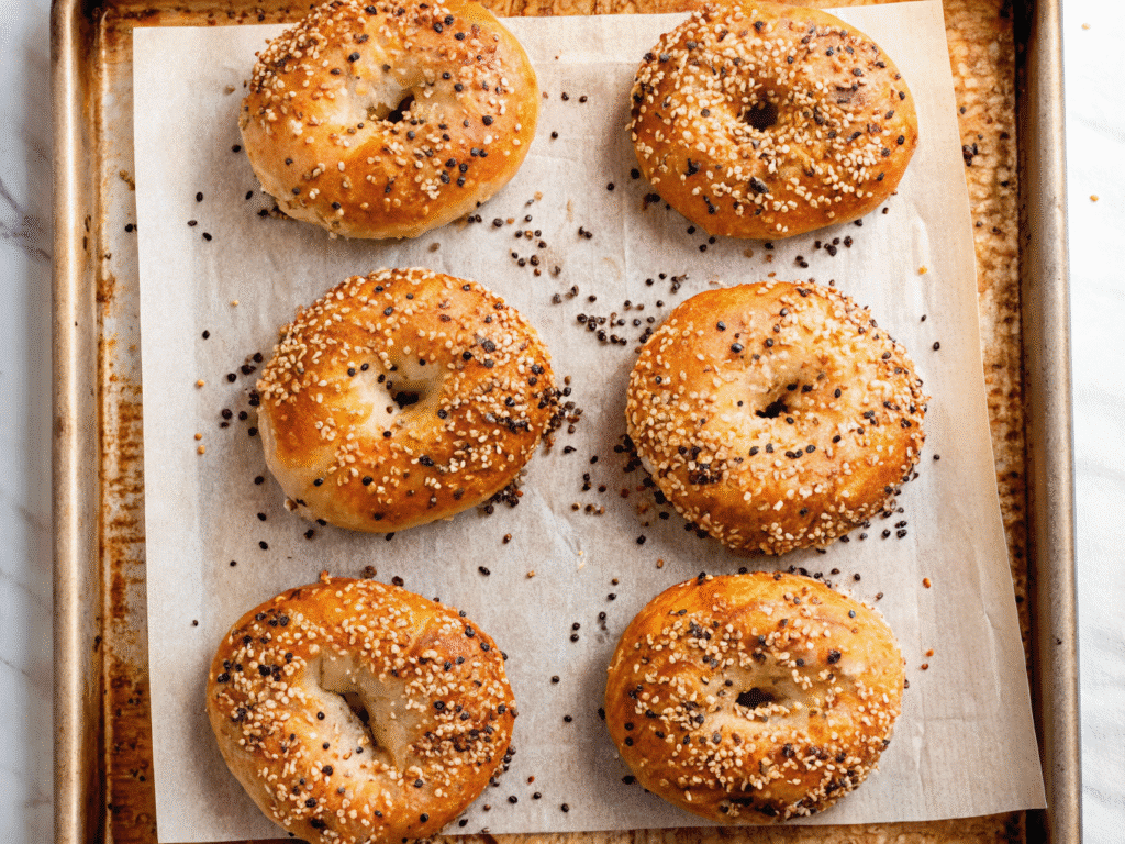 Cottage Cheese Bagel Recipes: Quick, High-Protein, 3-Ingredient Favorite Cottage Cheese Bagel Recipes Freshly baked cottage cheese bagels on parchment-lined pan