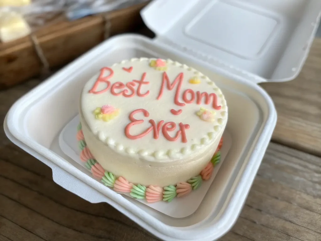 What is a Bento Cake? Why These Mini Cakes Are Taking Over What is a Bento Cake? What is a Bento Cake? A cute mini cake with 'Best Mom Ever' written in pink frosting