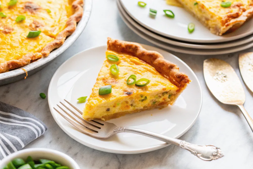 Cottage Cheese Quiche (Creamy, High-Protein, Easy Meal) Cottage Cheese Quiche Slice of cottage cheese quiche served on a plate
