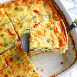 Cottage Cheese Egg Bake: High-Protein Breakfast You’ll Love cottage cheese egg bake Close-up of cheesy cottage cheese egg bake with veggies