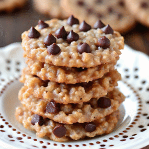 Rice Krispie Chocolate Chip Cookies – Chewy and Crunchy Perfection Rice Krispie Chocolate Chip Cookies rice krispie chocolate chip cookies stacked on a plate