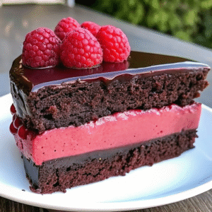 Chocolate Raspberry Mousse Cake (Irresistible & Easy Recipe) Chocolate Raspberry Mousse Cake chocolate-mousse-cake-recipe-card